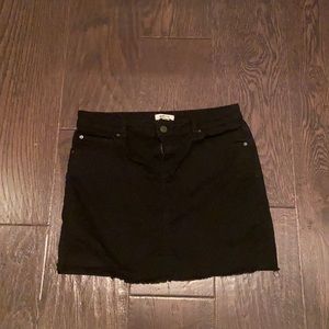 Super cute black jean skirt from garage